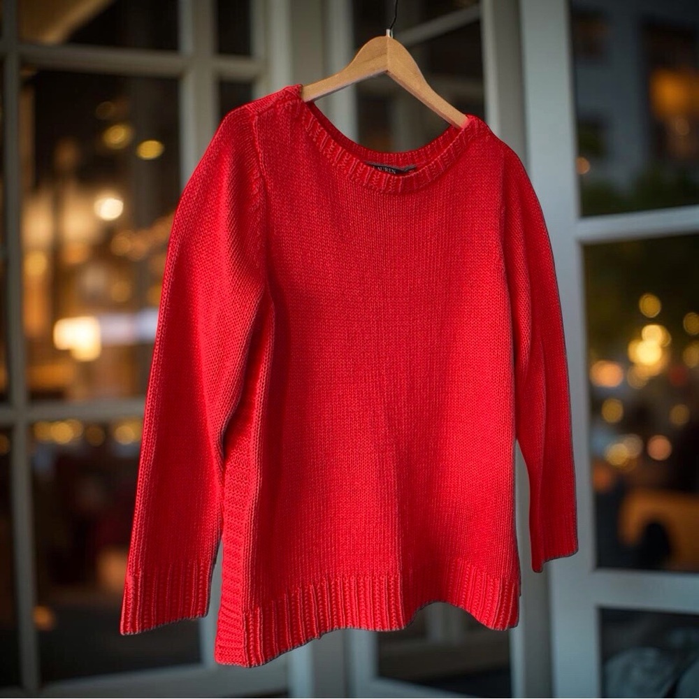 Ralph Lauren Black Label Sweater Luxe designer Red